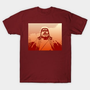 Vaporwave Genghis Khan 4223 Ulaanbaatar T-Shirt